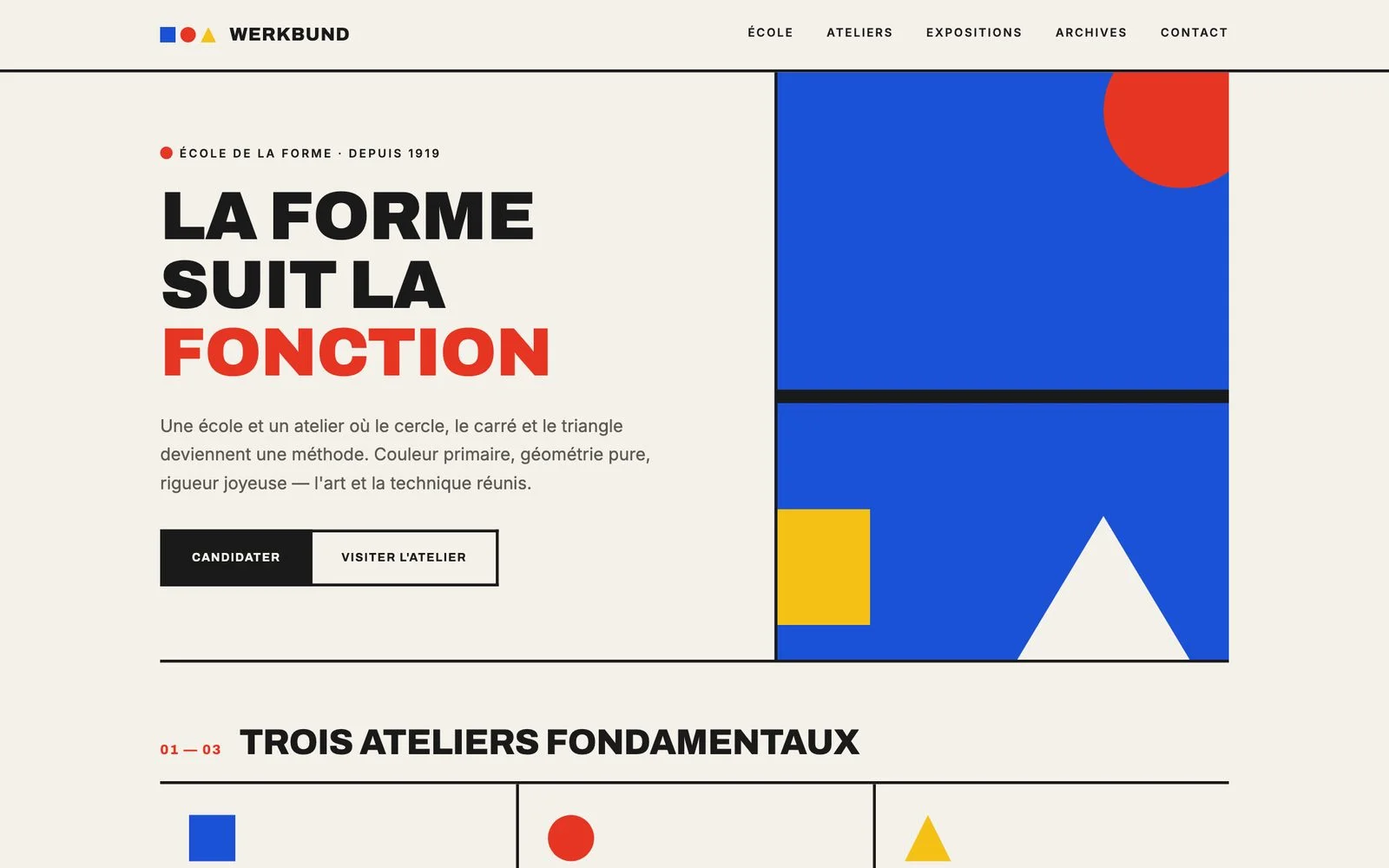 Bauhaus — Couleurs primaires et formes pures